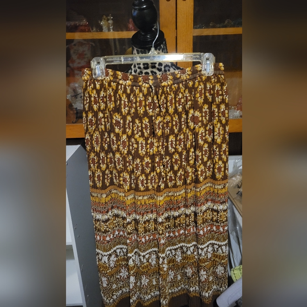 Floral Brown Skirt